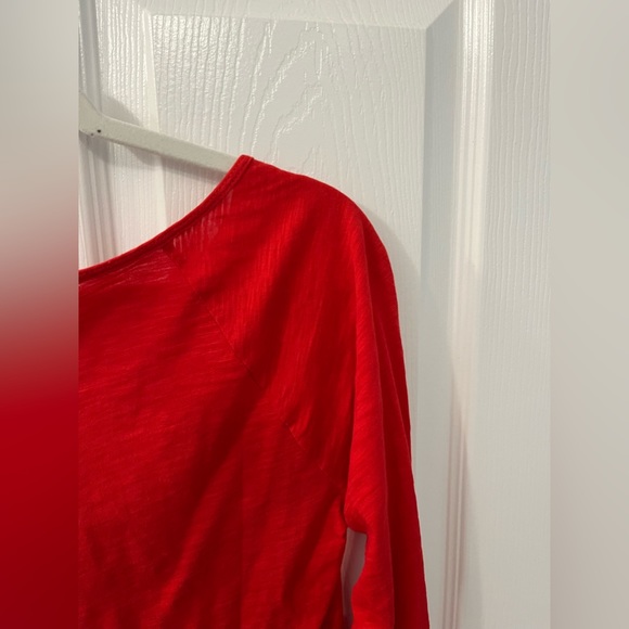NWT Loft Vintage Soft size XS red long sleeved top - Picture 7 of 8